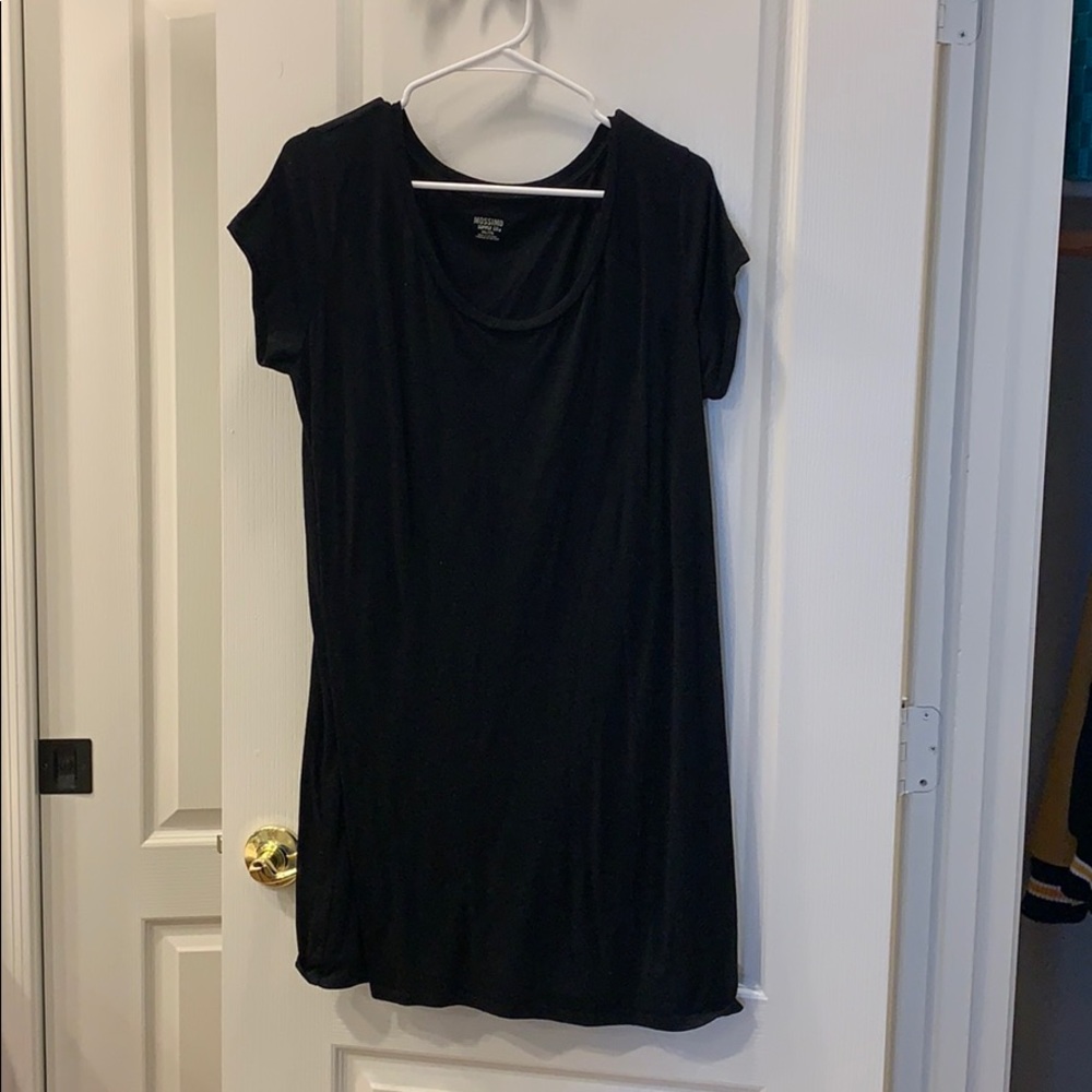 Black T-shirt dress